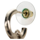 CHANEL Pierce Earring metal Silver CC Auth 210696M-8