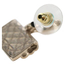 CHANEL Pierce Earring metal Silver CC Auth 210696M-9