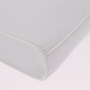 Jil Sander Shoulder Bag Leather White Silver Auth 210706A-11