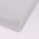 Jil Sander Shoulder Bag Leather White Silver Auth 210706A-12