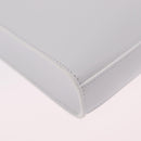 Jil Sander Shoulder Bag Leather White Silver Auth 210706A-13