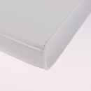Jil Sander Shoulder Bag Leather White Silver Auth 210706A-14