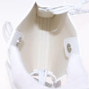 Jil Sander Shoulder Bag Leather White Silver Auth 210706A-16