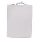 Jil Sander Shoulder Bag Leather White Silver Auth 210706A-2