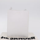 Jil Sander Shoulder Bag Leather White Silver Auth 210706A-20