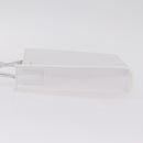 Jil Sander Shoulder Bag Leather White Silver Auth 210706A-5