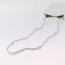 Jil Sander Shoulder Bag Leather White Silver Auth 210706A-7