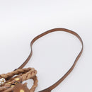Miu Miu Matelasse Hand Bag Vitellolux 2way Brown Gold Auth 210718V-10