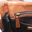 Miu Miu Matelasse Hand Bag Vitellolux 2way Brown Gold Auth 210718V-24