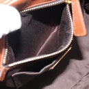 Miu Miu Matelasse Hand Bag Vitellolux 2way Brown Gold Auth 210718V-25