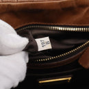 Miu Miu Matelasse Hand Bag Vitellolux 2way Brown Gold Auth 210718V-26