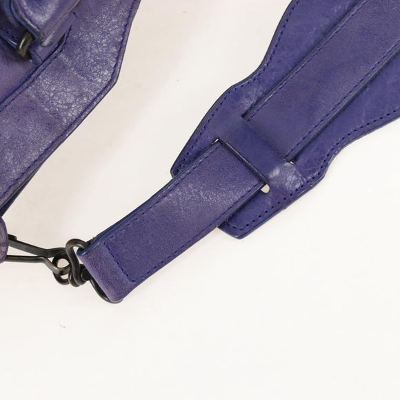 Balenciaga The First Hand Bag Leather 2way Purple 103208 Auth 210720V
