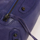 Balenciaga The First Hand Bag Leather 2way Purple 103208 Auth 210720V-18