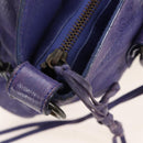 Balenciaga The First Hand Bag Leather 2way Purple 103208 Auth 210720V-23