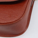 LOUIS VUITTON Epi Saint Cloud GM Shoulder Bag Brown M52193 LV Auth 210723A-10