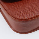 LOUIS VUITTON Epi Saint Cloud GM Shoulder Bag Brown M52193 LV Auth 210723A-11
