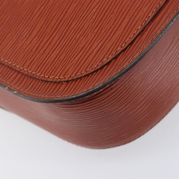 LOUIS VUITTON Epi Saint Cloud GM Shoulder Bag Brown M52193 LV Auth 210723A