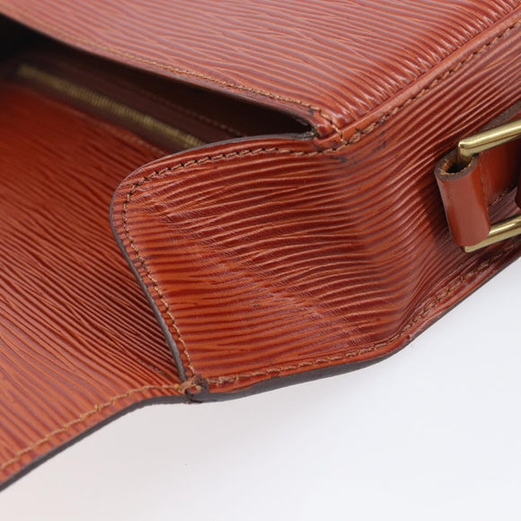 LOUIS VUITTON Epi Saint Cloud GM Shoulder Bag Brown M52193 LV Auth 210723A