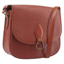 LOUIS VUITTON Epi Saint Cloud GM Shoulder Bag Brown M52193 LV Auth 210723A-1