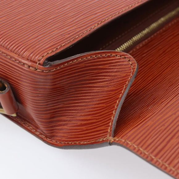 LOUIS VUITTON Epi Saint Cloud GM Shoulder Bag Brown M52193 LV Auth 210723A