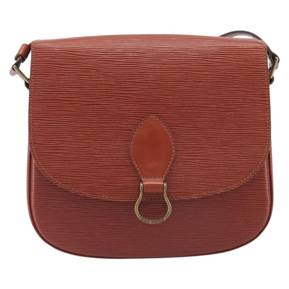 LOUIS VUITTON Epi Saint Cloud GM Shoulder Bag Brown M52193 LV Auth 210723A