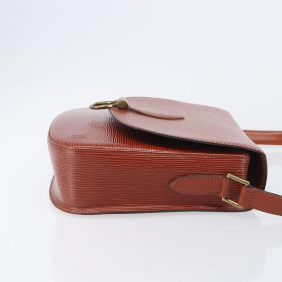 LOUIS VUITTON Epi Saint Cloud GM Shoulder Bag Brown M52193 LV Auth 210723A