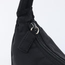 PRADA Hand Pouch Nylon Black Silver Auth 210726V-14