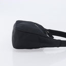 PRADA Hand Pouch Nylon Black Silver Auth 210726V-4