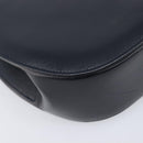 Cartier Sapphire Line Chain Shoulder Bag Leather Navy Gold Auth 210727A-13