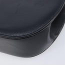 Cartier Sapphire Line Chain Shoulder Bag Leather Navy Gold Auth 210727A-14