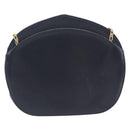 Cartier Sapphire Line Chain Shoulder Bag Leather Navy Gold Auth 210727A-3