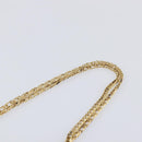 Cartier Sapphire Line Chain Shoulder Bag Leather Navy Gold Auth 210727A-9
