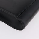 CELINE Circle Shoulder Bag Leather Black Gold Auth 210731V-14
