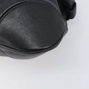 Salvatore Ferragamo Gancini Hand Bag Leather Black Silver Auth 210733V-10