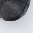 Salvatore Ferragamo Gancini Hand Bag Leather Black Silver Auth 210733V-11