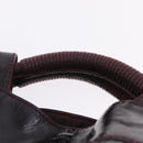LOEWE Hand Bag Patent leather Wine Red Gold Auth 210739A-8