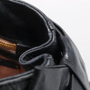 Miu Miu Ribbon Hand Bag Vitellolux 2way Black Gold Auth 210741V-25