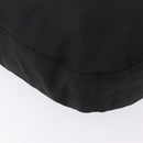PRADA Plastic Chain Shoulder Bag Nylon Black Silver Auth 210743A-12