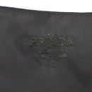 PRADA Plastic Chain Shoulder Bag Nylon Black Silver Auth 210743A-14