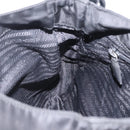 PRADA Plastic Chain Shoulder Bag Nylon Black Silver Auth 210743A-18