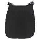 PRADA Plastic Chain Shoulder Bag Nylon Black Silver Auth 210743A-2