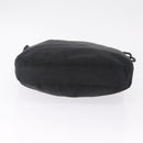 PRADA Plastic Chain Shoulder Bag Nylon Black Silver Auth 210743A-9