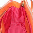 PRADA Galleria Hand Bag Saffiano 2way Orange Gold Auth 210749V-21