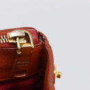 PRADA Galleria Hand Bag Saffiano 2way Orange Gold Auth 210749V-31