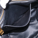 Miu Miu Matelasse Hand Bag Leather 2way Black Gold Auth 210751V-23