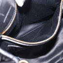 Miu Miu Matelasse Hand Bag Leather 2way Black Gold Auth 210751V-25