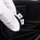 Miu Miu Matelasse Hand Bag Leather 2way Black Gold Auth 210751V-28