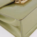 LOUIS VUITTON Monogram Vernis Spring Street Hand Bag Gris M91029 LV Auth 210752A-12