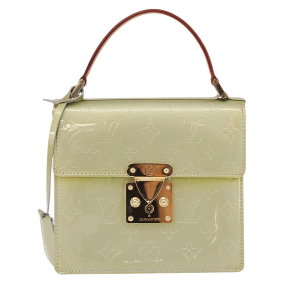 LOUIS VUITTON Monogram Vernis Spring Street Hand Bag Gris M91029 LV Auth 210752A