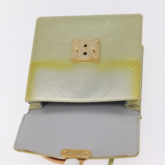 LOUIS VUITTON Monogram Vernis Spring Street Hand Bag Gris M91029 LV Auth 210752A